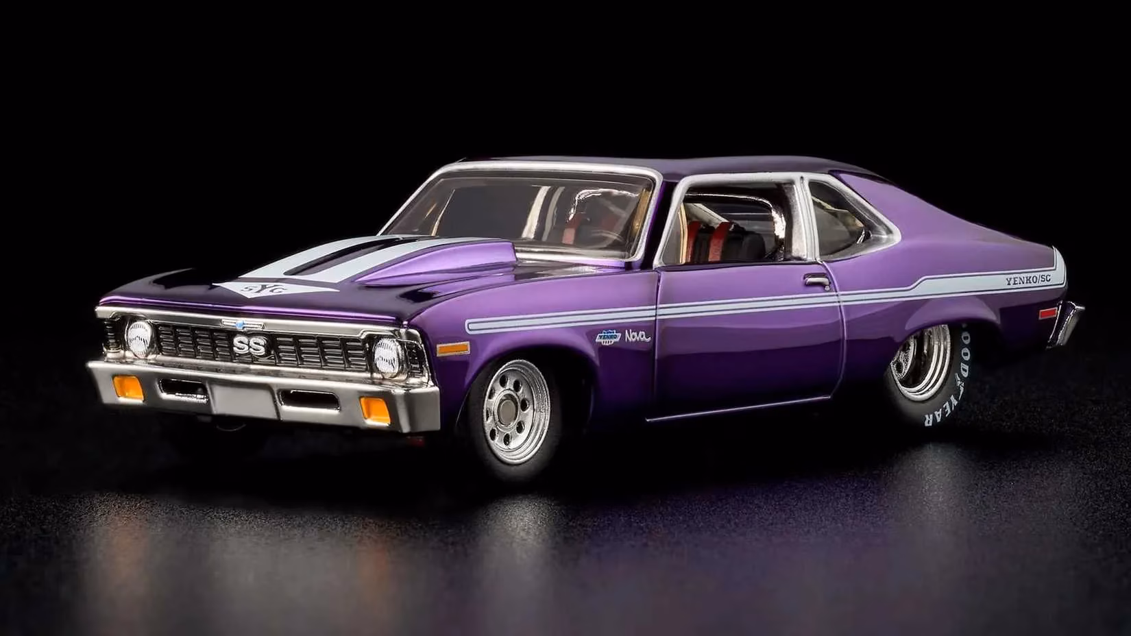 hot-wheels-rlc-reveals-spectraflame-purple-1972-chevy-nova-ss-yenko-pro-street-diecast-image-1